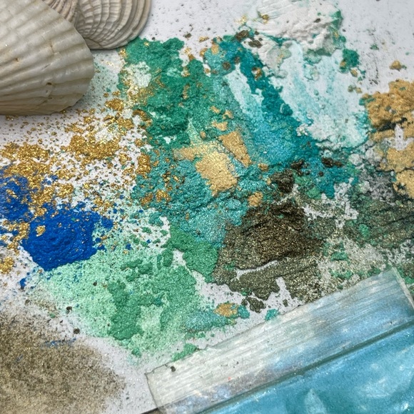 15 Premium Metallic Mica Powders & Sea Glass Shells Crafting Resin Painting Lot - Picture 8 of 17